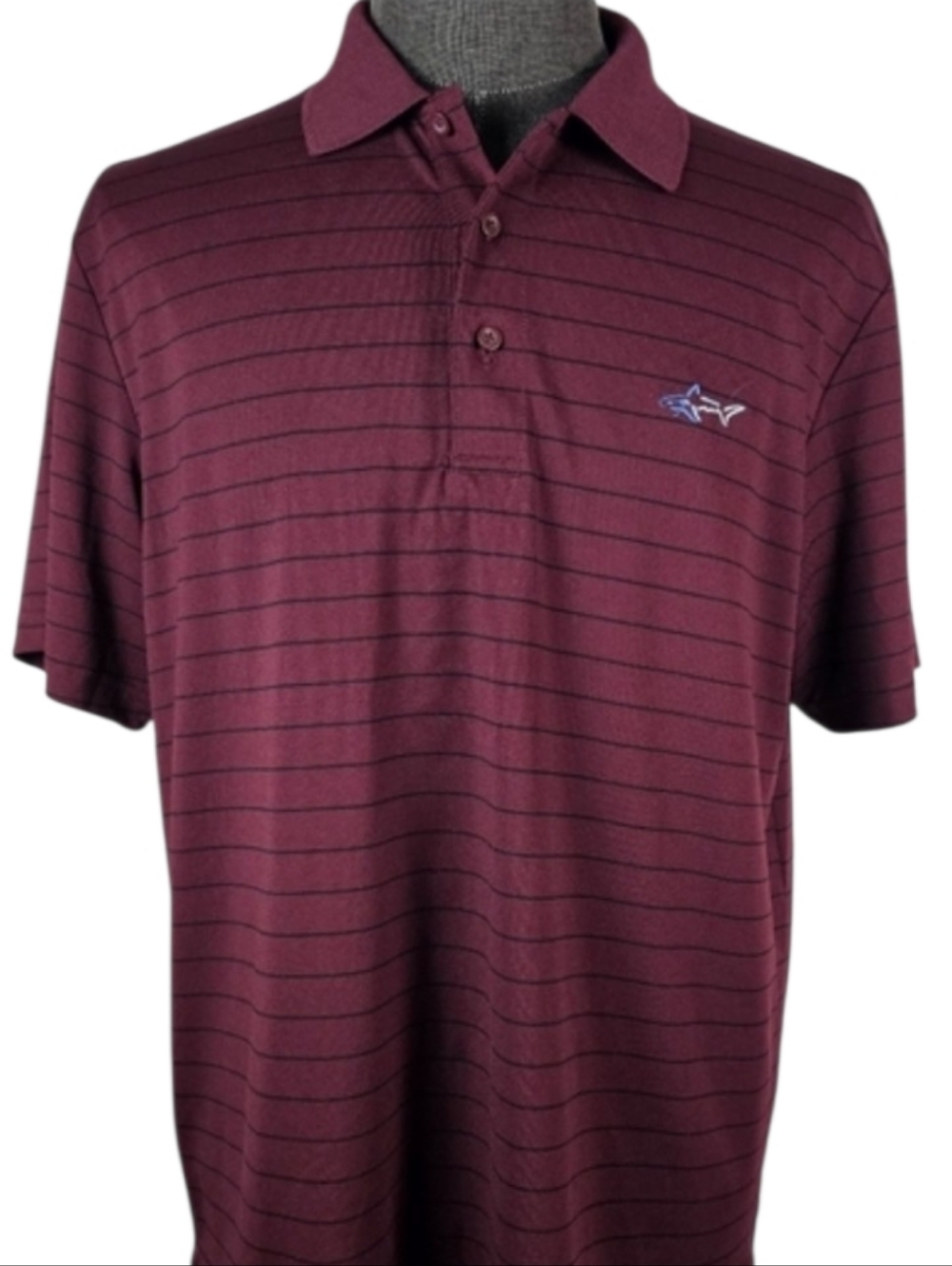 Greg Norman Attack Life Men's Maroon Polo Casual Sport Size L